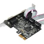 Makki Контролер Makki MAKKI-PCIE-4XSERIAL-V1, от PCIe x1(м) към 4x Serial(DB-9)(ж) (MAKKI-PCIE-4XSERIAL-V1)