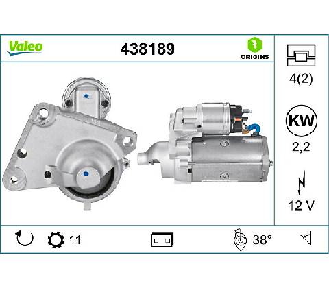 Štartér VALEO 438189