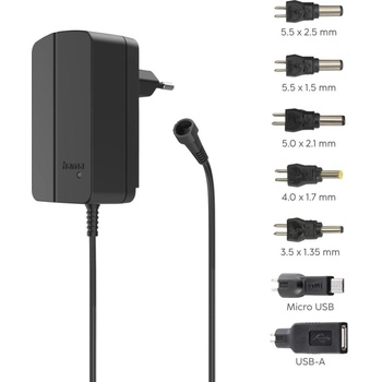 Hama Универсално захранване, регулируемо, 2250mA, 27W, max. 12V, 7 адаптера (HAMA-223617)