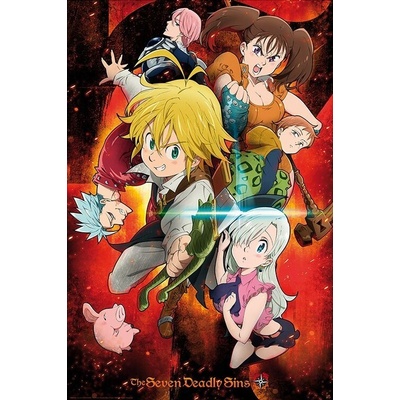 Plagát, Obraz - The Seven Deadly Sins - Characters, 61 × 91.5 cm