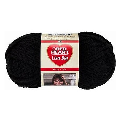 Příze RED HEART LISA BIG, černá