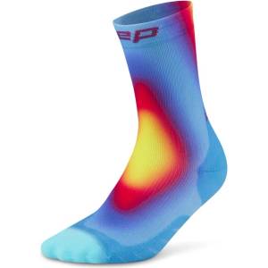 CEP Мъжки чорапи за бягане CEP Run Edt. Gradient Socks 5.0 Mid Cut Running socks - Blue / Yellow - размер IV (207-1851-0112)