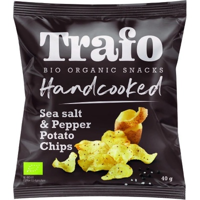 TRAFO Bio Kotlíkové brambůrky s mořskou solí a pepřem 40 g
