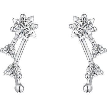 Silenti Jewelry Сребърни обеци "Съзвездие Везни