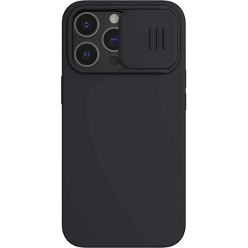 Nillkin CamShield Silky Silicone Case - силиконов (TPU) калъф за iPhone 13 Pro (черен)