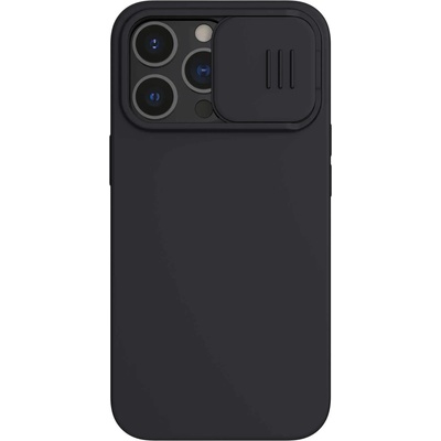 Nillkin CamShield Silky Silicone Case - силиконов (TPU) калъф за iPhone 13 Pro (черен)