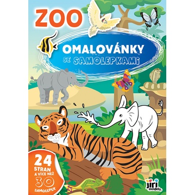 Omaľovánky A4 so samolepkami ZOO