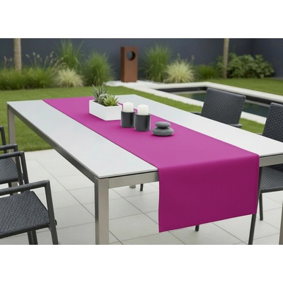 Mybesthome Venkovní běhoun ubrus Runner color 36 tmavě růžová 40x140 cm