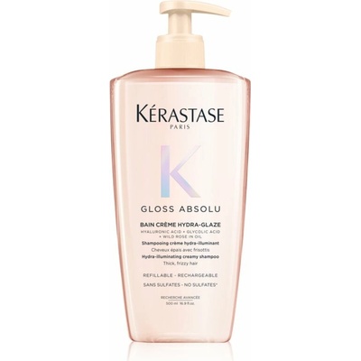 Kérastase Gloss Absolu Créme Bain Hydra-Glaze šamponová lázeň pro lesk a hebkost vlasů 500 ml
