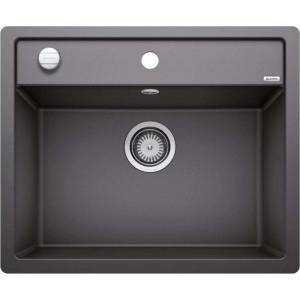 BLANCO Dalago 6 - Мивка от Silgranit, 61x50 см, с регулиране на оттока, антрацит 514773 (514773) Мивка за вграждане