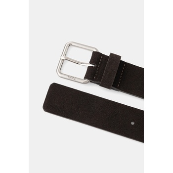 BOSS Велурен колан boss мъжки в кафяво 50553301 (50553301)