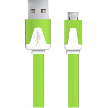 Esperanza EB183G - 5901299919873 Micro USB 2.0 A-B M/M, 1m, plochý, zelený
