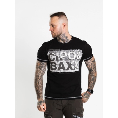 Cipo & Baxx pánske tričko CT677 black