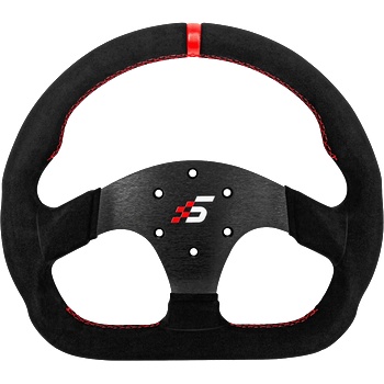 Simagic D-Shaped Steering wheel without HUB, 325mm, Suede. S (P-325D (SUEDE))