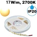 UltraLux Професионална LED лента 17W/m, 2700K, 24V DC, Топло бяла (PN28210W)