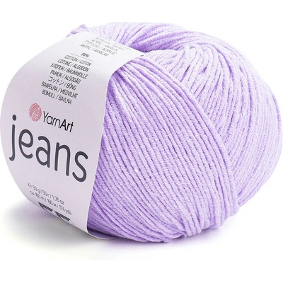 Pletací příze Gina / Jeans 50 g Varianta: 42 (89) fialová sv., Balení: 1 ks 43308/85098/228238