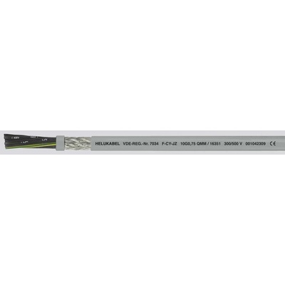 Helu Y-CY-JZ 16321-1000 riadiaci kábel 3 G 0.50 mm² 1000m sivá