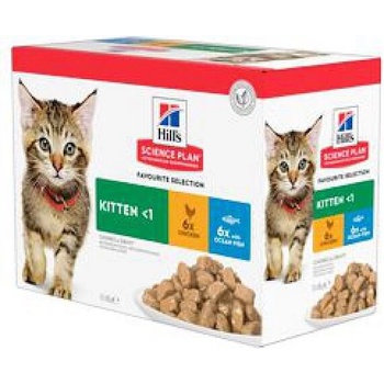 Hill's Pet Nutrition Feline Kitten Chicken Ocean Fish 12 x 85 g