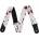 Jackson Splatter Strap White/Red Колан за китара (2992562002)