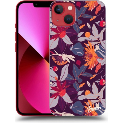 Pouzdro Picasee ULTIMATE CASE MagSafe Apple iPhone 13 - Purple Leaf