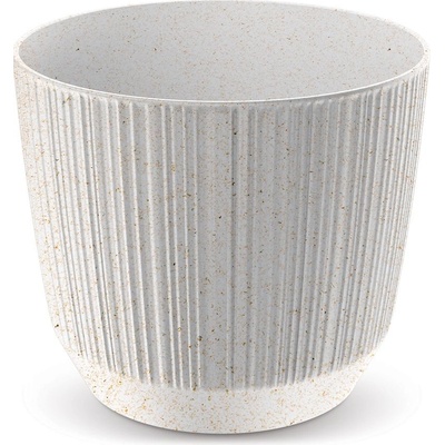 Prosperplast Kvetináč RYFO ECO WOOD biely 10,7 cm