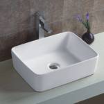 Inter Ceramic Порцеланов умивалник Елла 48х37 см, за мебел или плот (icb 863)