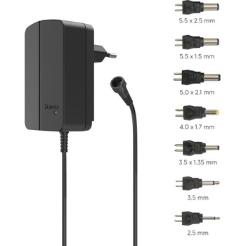 Hama Универсално захранване, регулируемо, 1500mA, 24W, max. 24V, 7 адаптера (HAMA-223616)