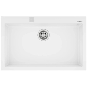Teka Мивка Teka ForSquare 72.40 TG, Гранит, Авт. клапан, За шкаф, 80 см, Бял (115230004) Мивка за вграждане