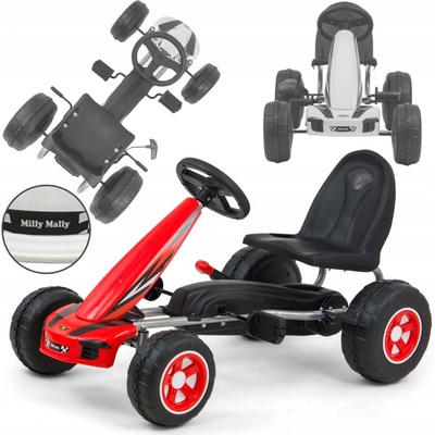 Go-kart šlapací motokára Milly Mally Viper červená – Sleviste.cz