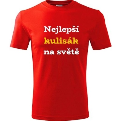 Tričko nejlepší kulisák na světě dárek pro kulisáka červené