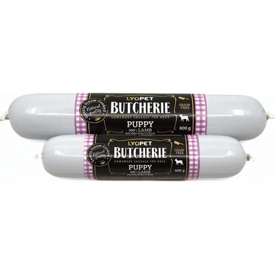 Lyopet Butcherie Puppy Lamb sausage 400 g