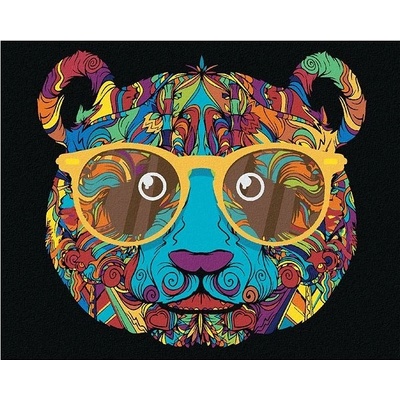 zuty Malování podle čísel Panda s bry´lemi 80 x 100 cm vypnuté plátno na rám