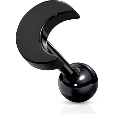 Šperky4U cartilage piercing do ucha měsíc CP1062-K