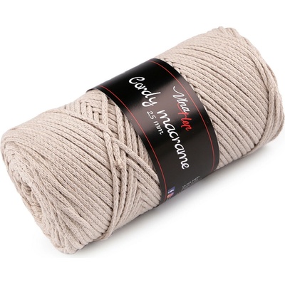 Pletací příze Cordy Macrame 250 g - 3 (8214) režná