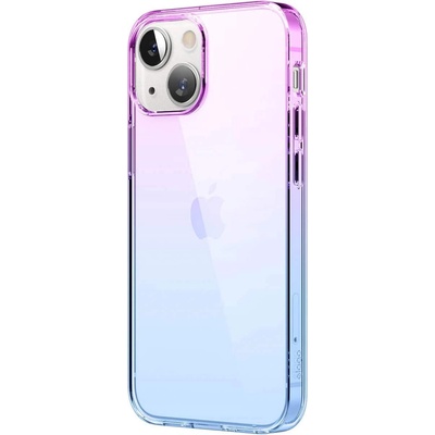elago Aurora Silicone Case - силиконов (TPU) калъф за iPhone 13 mini (лилав-син)