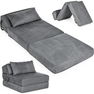 Modernhome Rozkládací pohovka 2v1 190x70 cm šedá DA001-4