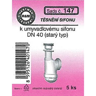 HARTMAN těsnění k starému umyvadlovému sifonu, sada č. 147 – Zboží Dáma