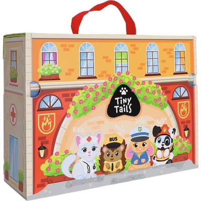 Trefl Игрален комплект Trefl Tiny Tails - Градът на животните (61816)