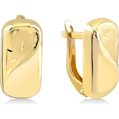 Lillian Vassago zlaté na clipsy s gravírem LLV06-GER014