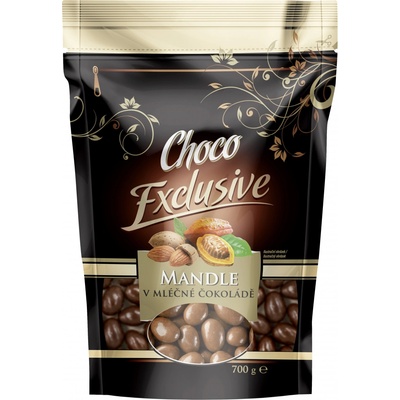 Poex Kalifornské mandle v mléčné čokoládě, 700 g