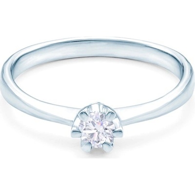 Savicki Zásnubný prsteň biele zlato diamant 6223