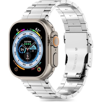 Tech-Protect Стоманена верижка за Apple Watch 4//5/6/7/8/9/SE/ Ultra 1-2 (42/44/45/49 mm) от Tech-Protect Stainless Pro - Сребриста (5906203699902)