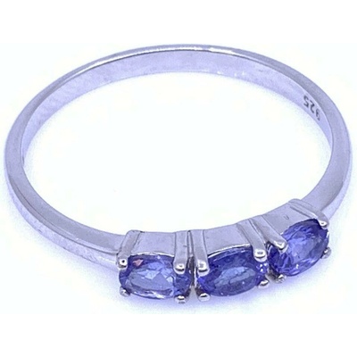 Jan Kos jewellery Stříbrný prsten s Tanzanitem MHT 8167