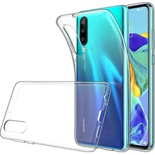 Pouzdro SES Silikonové Huawei P30 Lite - průhledné