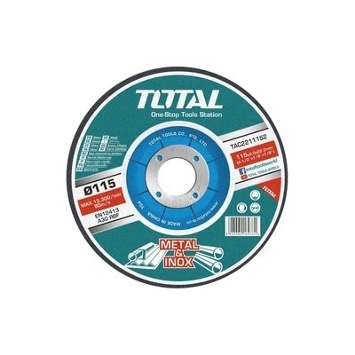 TOTAL TAC2211155 Kotouče řezné na kov, 10ks, 115x1,2x22,2mm