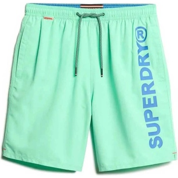 Superdry Бански гащета Superdry Sport Graphic 17´´ swimming shorts - Green (Spring Bud Green)