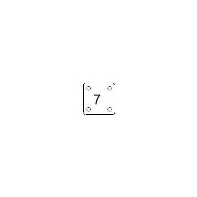 Plotýnka 120x120x6mm (č.7) - bez středové díry