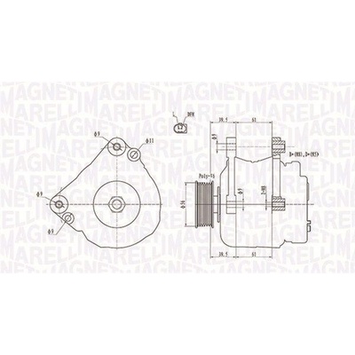 Generátor MAGNETI MARELLI 063731818010