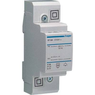 Hager ST301 zvonkový transformátor 8 V, 12 V 0.5 A