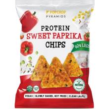 Popcrop Proteínové chipsy s príchuťou sladkej papriky 60 g